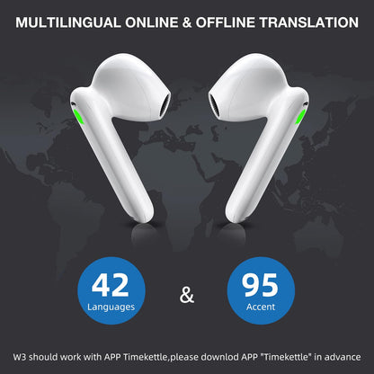 Timekettle WT2 Edge W3 Translator Earbuds Real-Time AI Translation Earbuds with 40 Languages