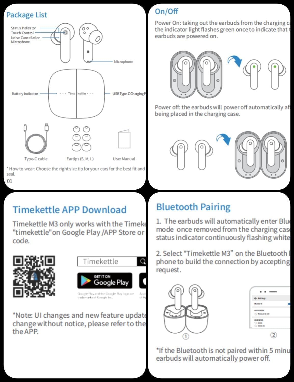 Timekettle W4 Pro AI Interpreter Earbuds Real-Time Voice Translation Earbuds with 50+ Languages